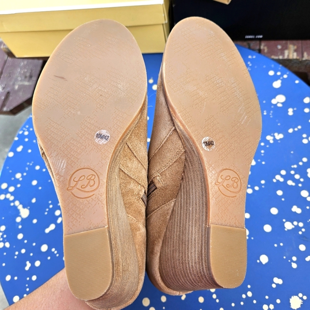 Lucky Brand LK-Yabba Oiled Suede Booties Size 10 - Picture 15 of 16